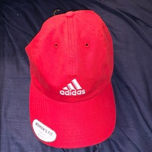Red adidas hat